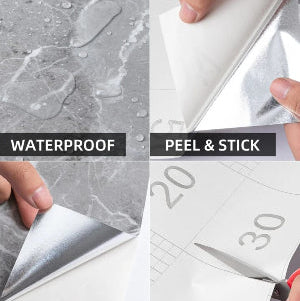 Self Adhesive White Marble Sheet