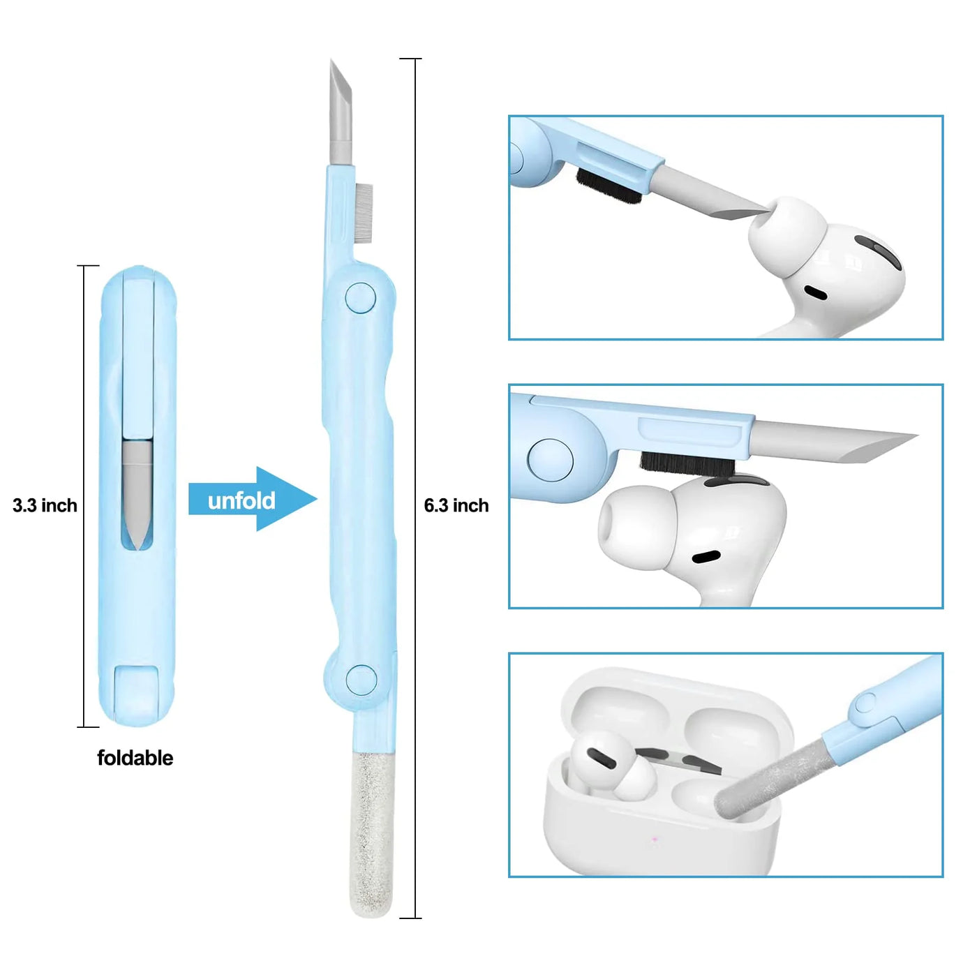 Multifunctional Cleaning Kit Computer Keyboard Cleaner Brush Phone Screen Clean Earphone Digital Product Clean