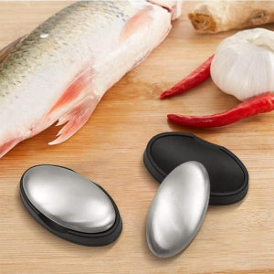 Odor Removing Steel Soap Bar With Stand And Box