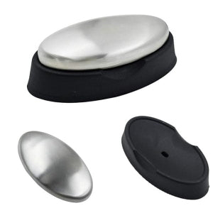 Odor Removing Steel Soap Bar With Stand And Box