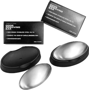 Odor Removing Steel Soap Bar With Stand And Box