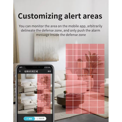 Smart 4k 8MP Indoor Home Security Camera With Dual Lenses
