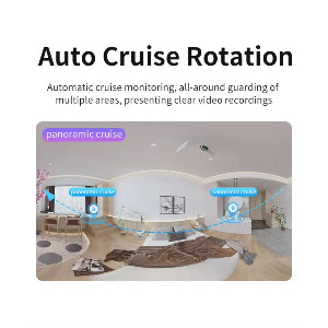 Smart 4k 8MP Indoor Home Security Camera With Dual Lenses