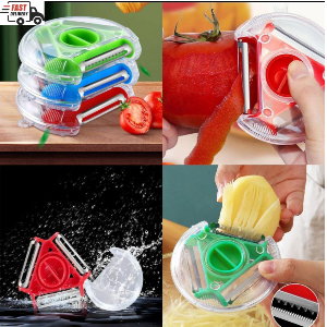 3 in 1 Magic Rotating Fruit Vegetable Peeler