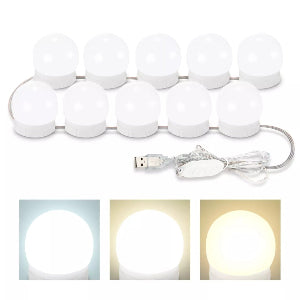 Vanity Mirror Lights,10 Dimmable Light Bulbs