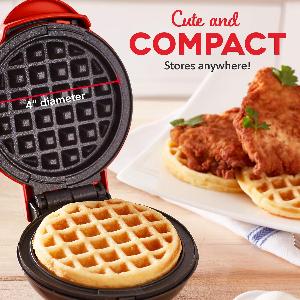 Mini Waffle Maker Breakfast Machine Non Stick Easy Clean
