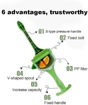 manual juicer ,hand squeezer fruit press