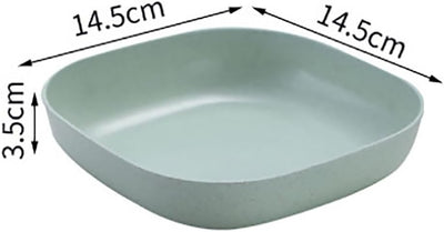 10pcs Plates Set With Holder (Random Colours)