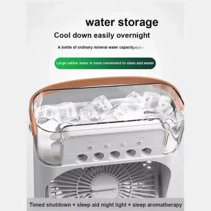 3 In 1 Fan AIr Conditioner Household Water Mist USB Fan Small Air Cooler