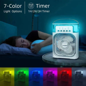 3 In 1 Fan AIr Conditioner Household Water Mist USB Fan Small Air Cooler