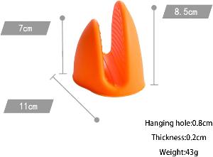 4 Pairs Silicone Cooking Pinch Grips
