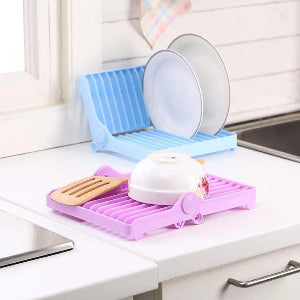 Foldable Dish Plate Drying Rack