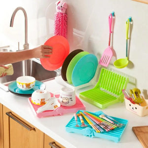 Foldable Dish Plate Drying Rack