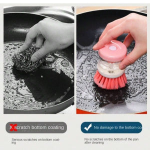 Mini Kitchen Liquid Dish Cleaning Brush