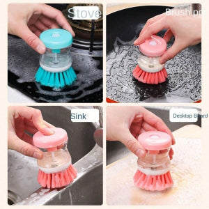 Mini Kitchen Liquid Dish Cleaning Brush